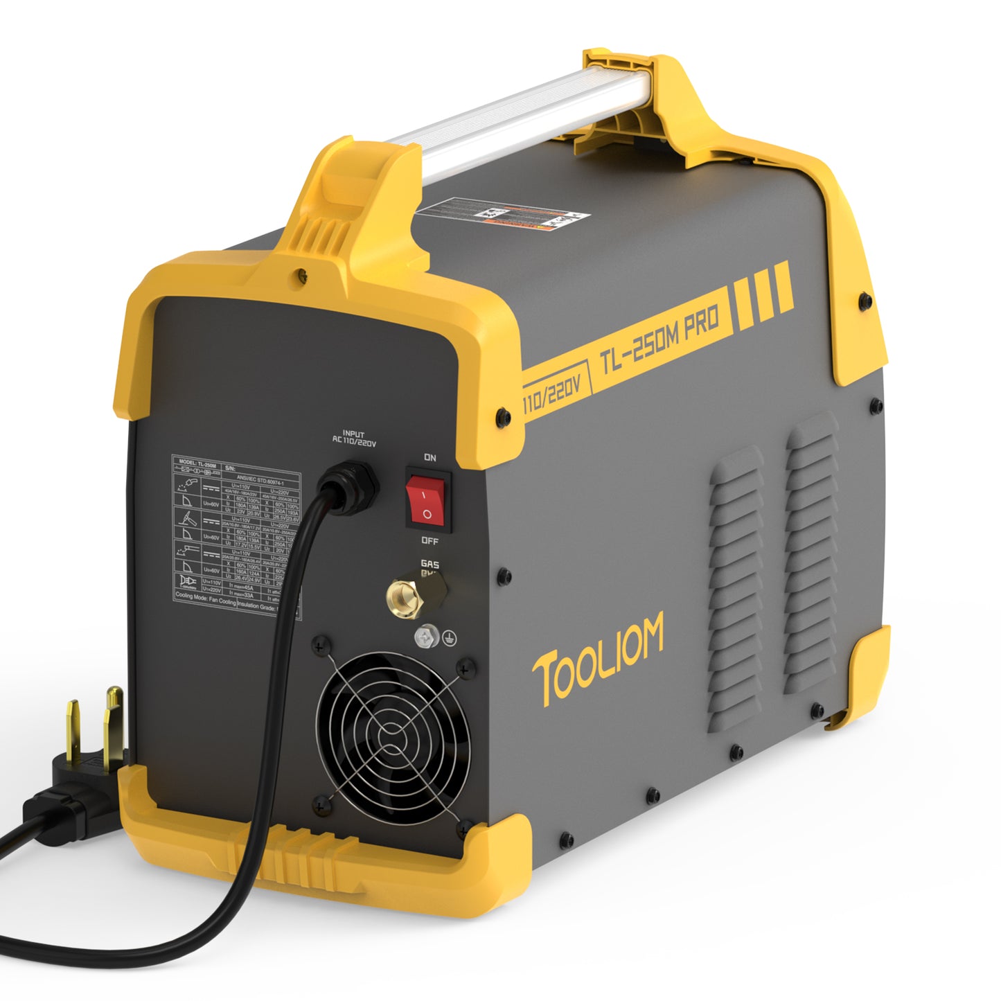 TOOLIOM TL-250M-PRO-NEW Aluminum Multi-Process Welder MIG/Lift TIG/Stick 3 in 1