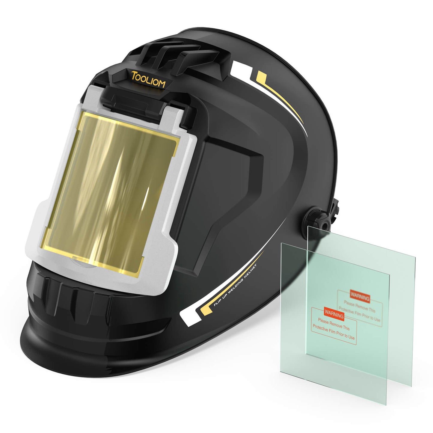 TOOLIOM Flip Front Welding Helmet Fixed Shade 10 Welding Mask with Flip-Up Lens for MIG TIG Stick Welding