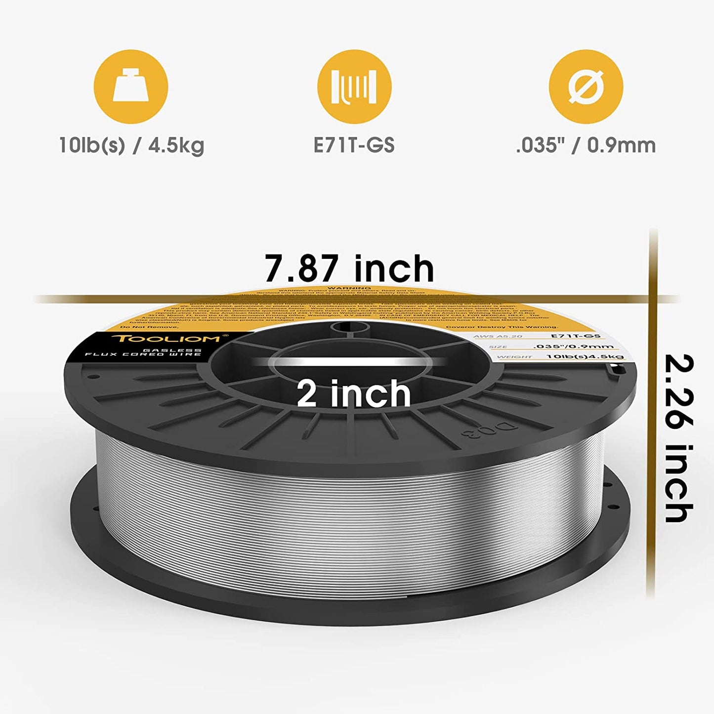 TOOLIOM E71T-GS Flux Core for TL-200M/TL-250M Pro