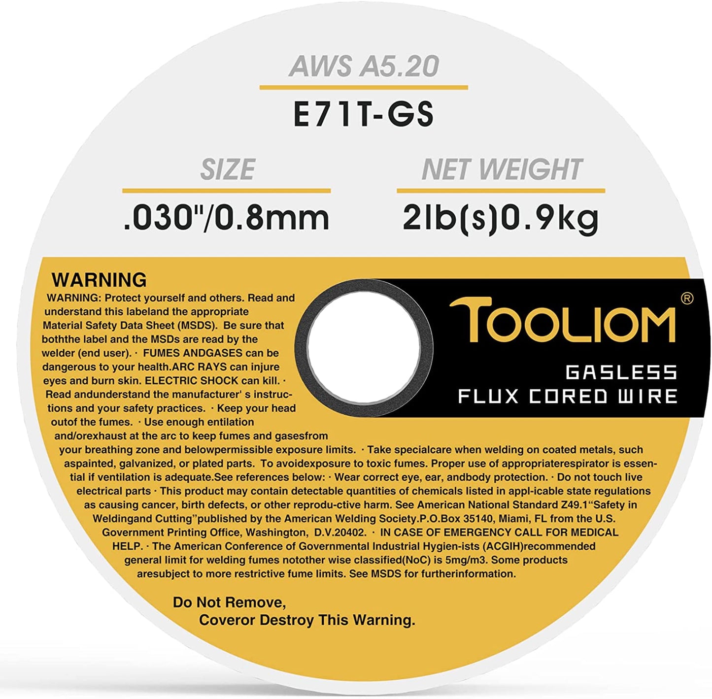 TOOLIOM E71T-GS Flux Core for TL-135M/TL-250M Pro