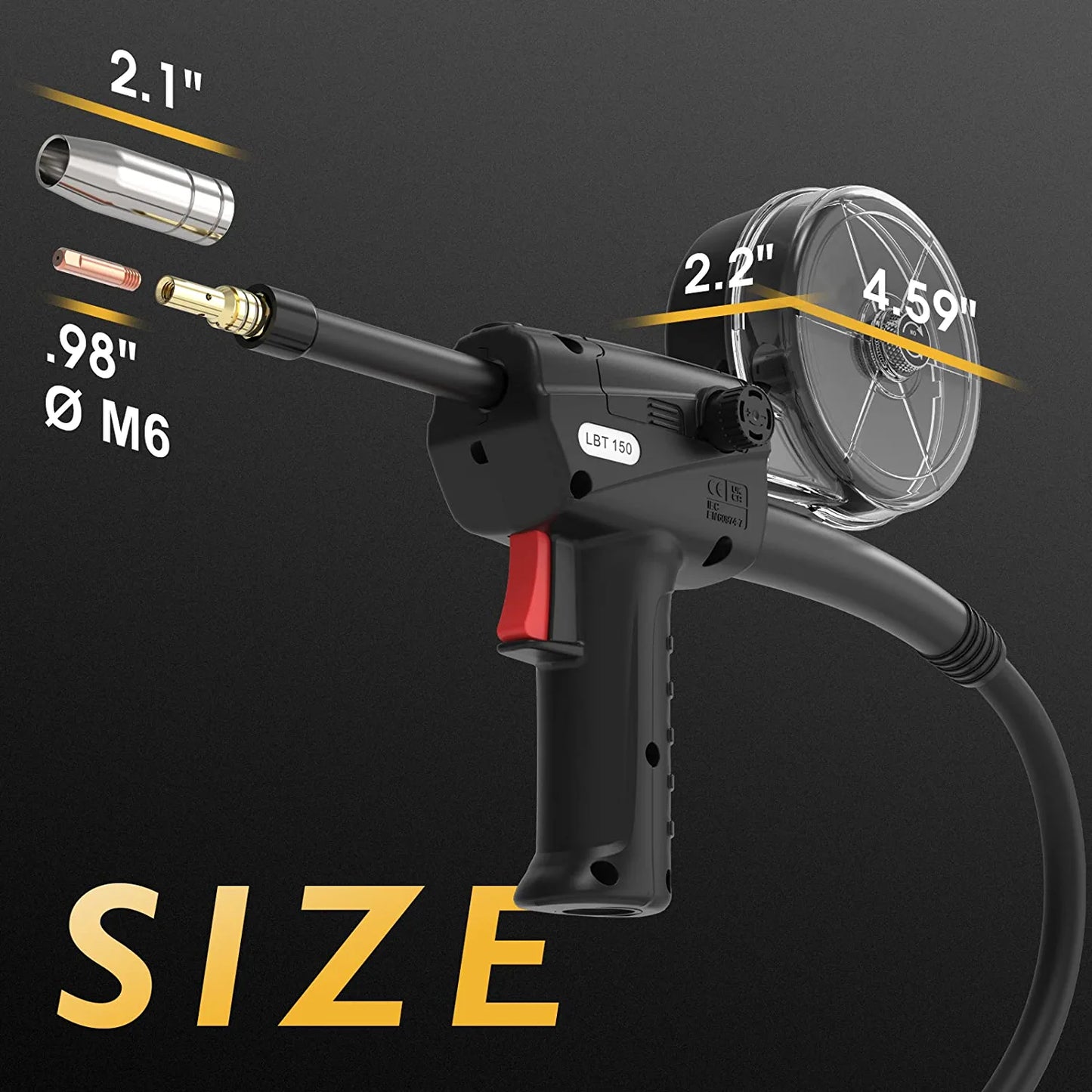 TOOLIOM Spool Gun 150A for TL-250M