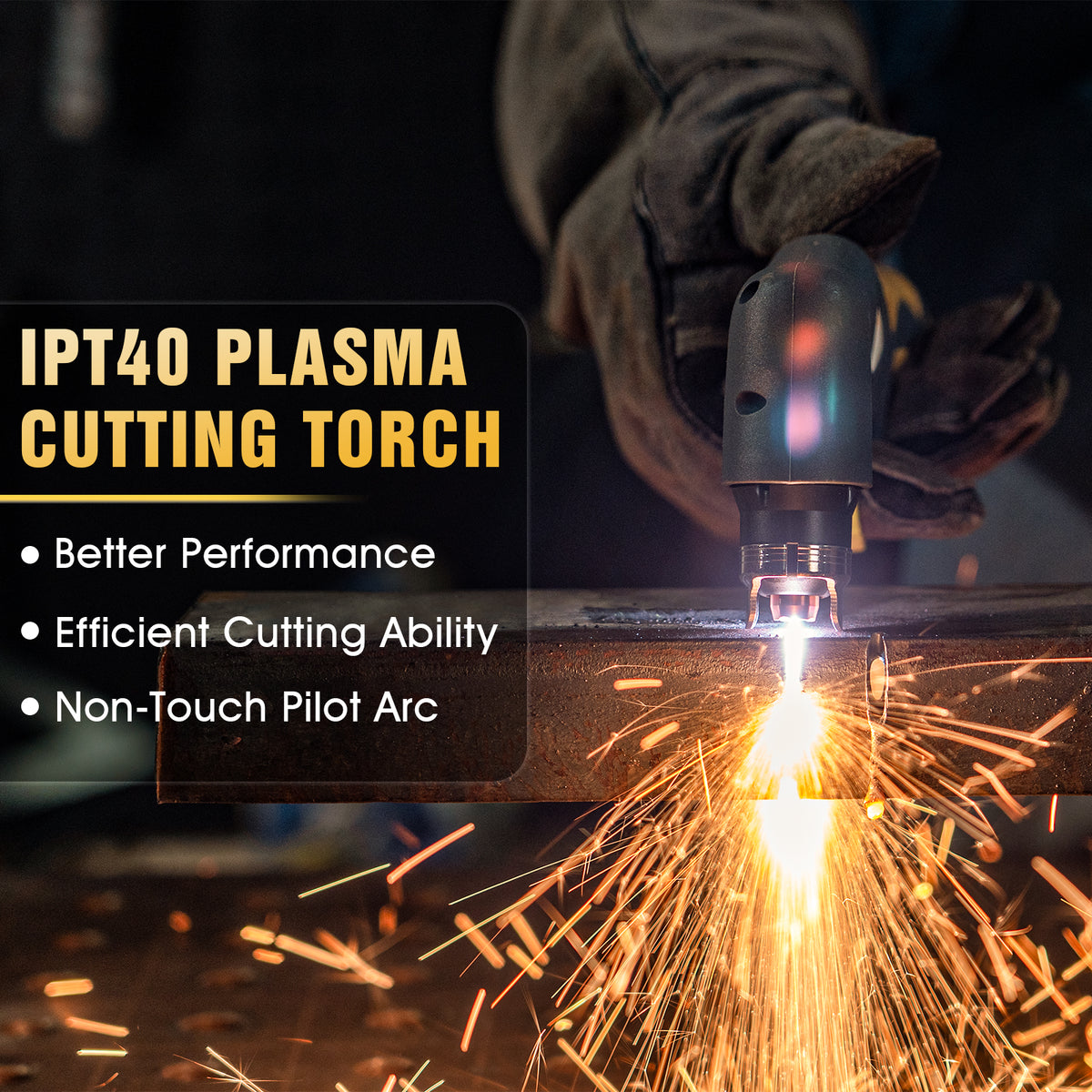 TOOLIOM TL-HJ-CUT-60-PRO-KIT 60A Non-Touch Pilot Arc Plasma Cutter, 110/220V Dual Voltage with Digital Display