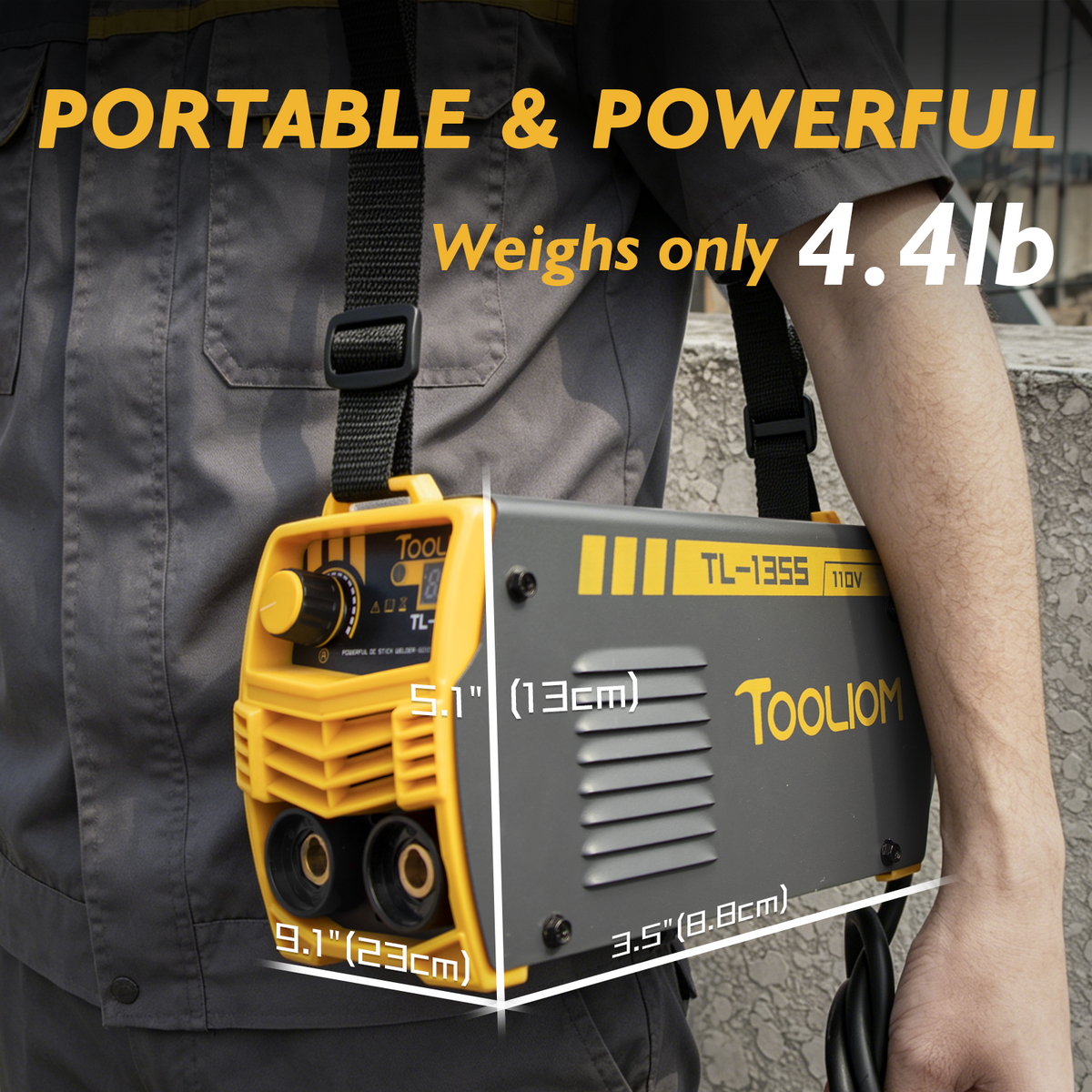 TL-135S 110V Mini Stick Welder, DC Inverter ARC, Digital Display, Portable, 110V Only
