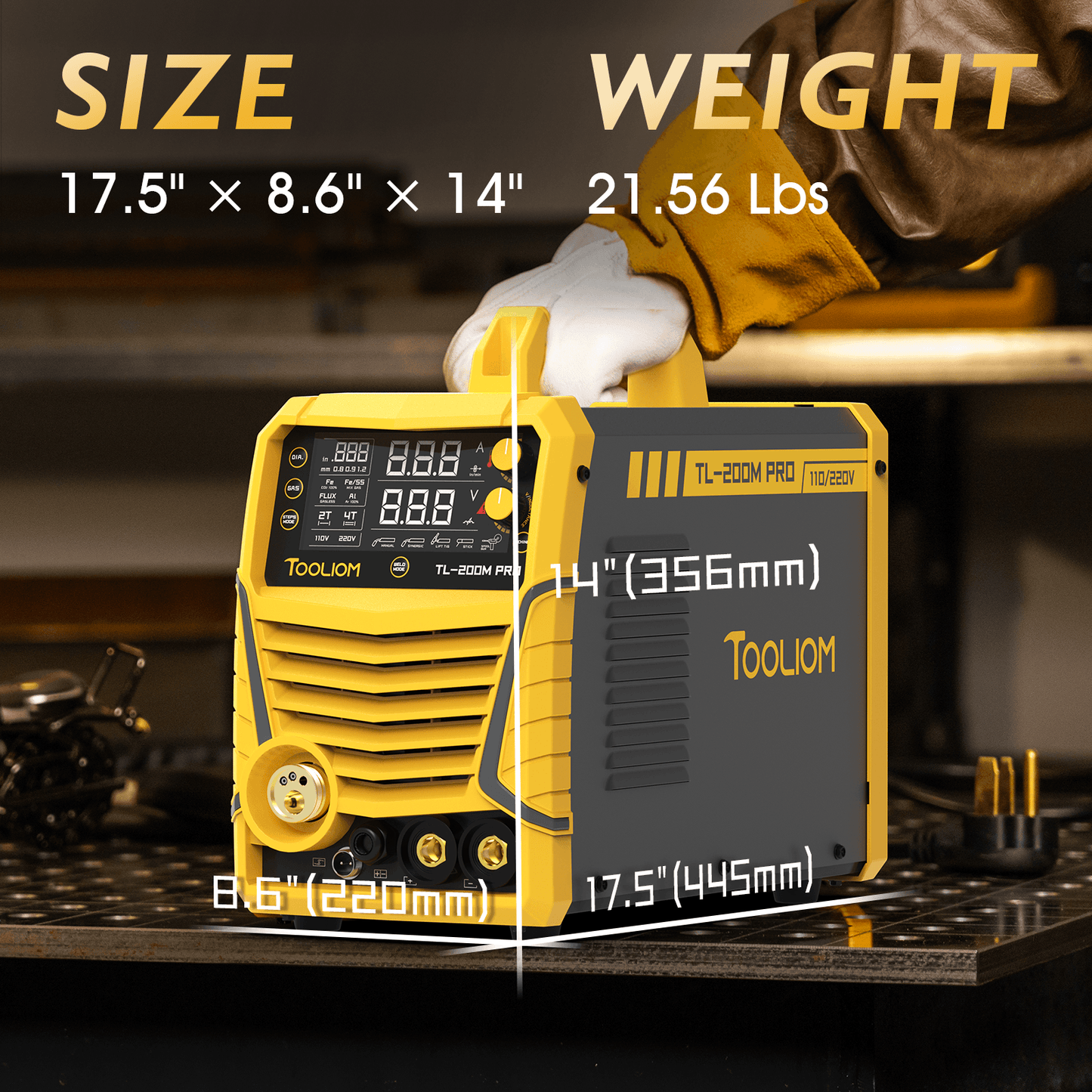 MIG/Stick/TIG Multi-Process Welder TL-200M-PRO 3 in 1 Welding Machine