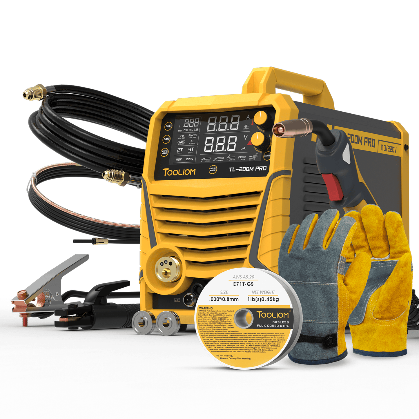 MIG/Stick/TIG Multi-Process Welder TL-200M-PRO 3 in 1 Welding Machine