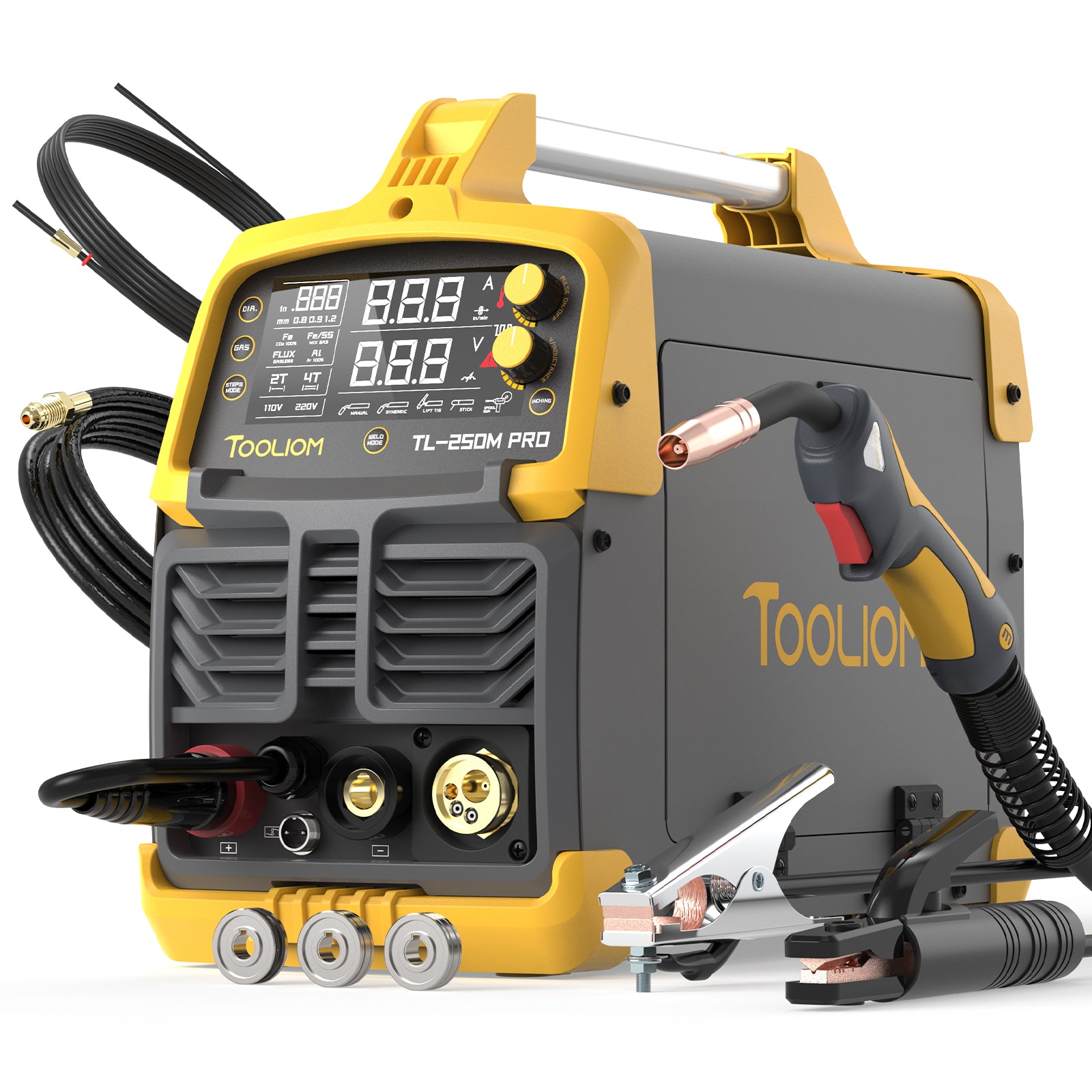 TOOLIOM TL-250M-PRO-NEW Aluminum Multi-Process Welder MIG/Lift TIG/Sti –  Tooliom