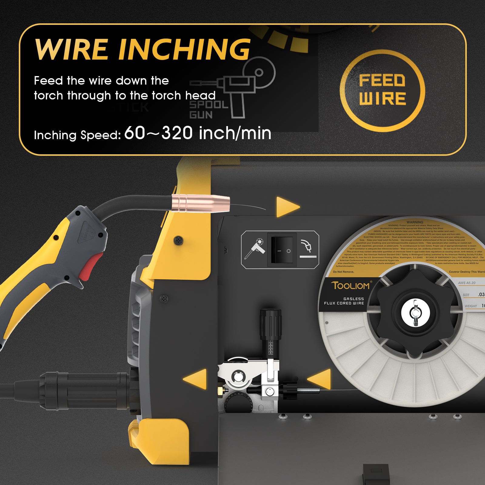 TOOLIOM TL-250M-PRO-NEW Aluminum Multi-Process Welder MIG/Lift TIG