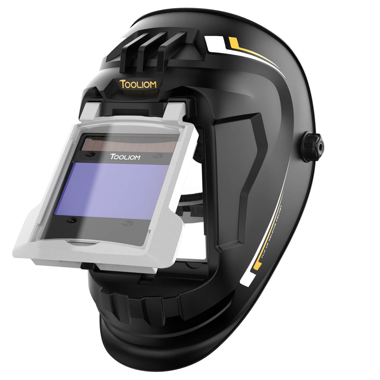 TOOLIOM Auto Darkening Welding Helmet True Color 1/1/1/1 Flip Front Welding Hood Large Viewing 3.94"x 2.34" Shade Range 4/5-9/9-13 Welding Mask for TIG MIG Stick Welder Helmet