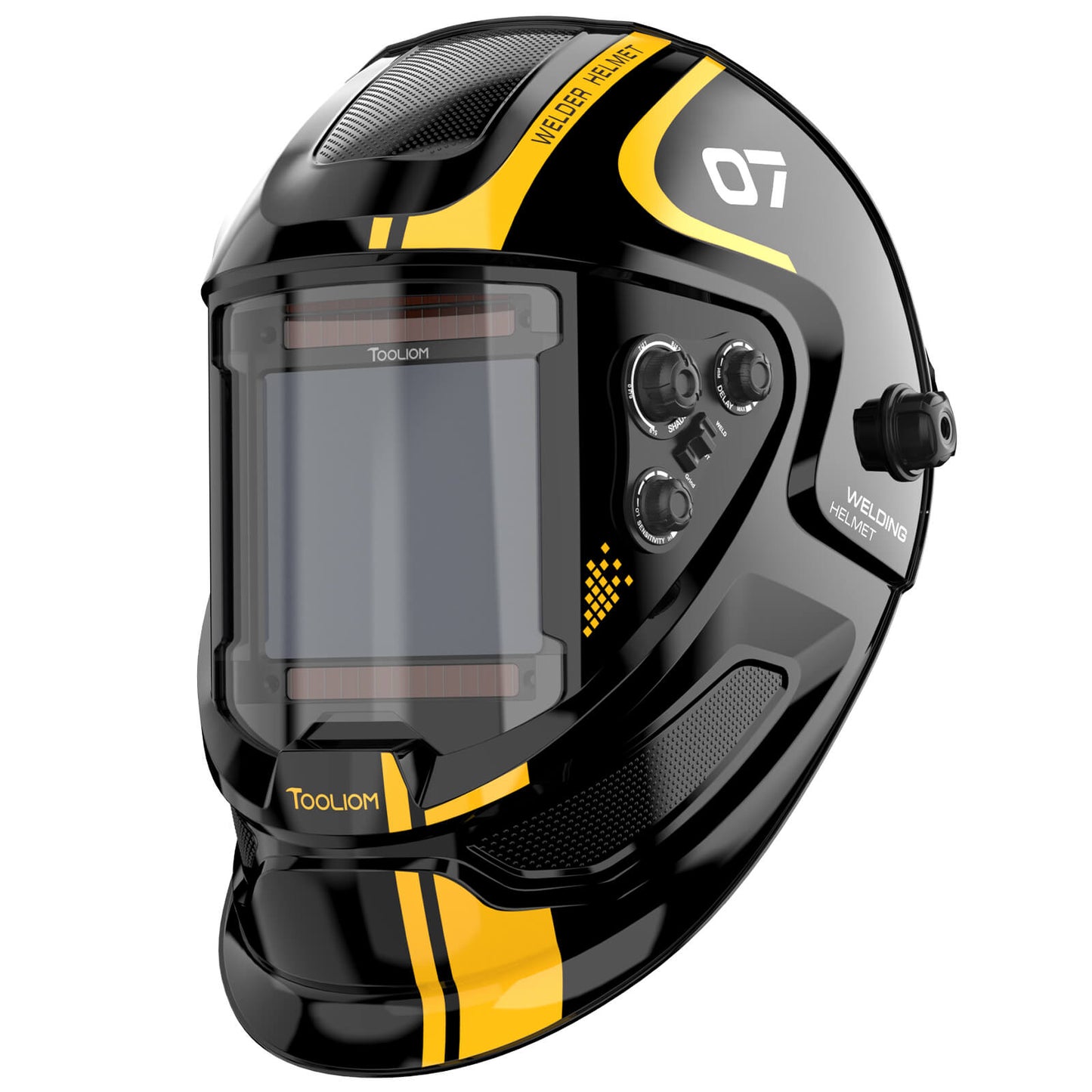 TOOLIOM True Color Auto Darkening Welding Helmet – Large Viewing 3.94"×3.66", Shade 4/5-9/9-13 for TIG MIG Stick Cut Grind