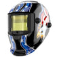 TOOLIOM Welding Helmet Solar Power Auto Darkening Welding Helmet Adjustable Shade Range for MIG TIG Stick Welder Mask Blue Eagle