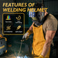TOOLIOM Welding Helmet Solar Power Auto Darkening Welding Helmet Adjustable Shade Range for MIG TIG Stick Welder Mask Blue Eagle