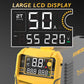 TOOLIOM TL-CUT-50-PRO 50A Plasma Cutter, 110/220V Dual Voltage IGBT Air Plasma Cutting Machine with Large LCD Display