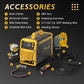 TOOLIOM 250A 6-in-1 Aluminum MIG Welder | 110V/220V Dual Voltage Multi-Process Welding Machine