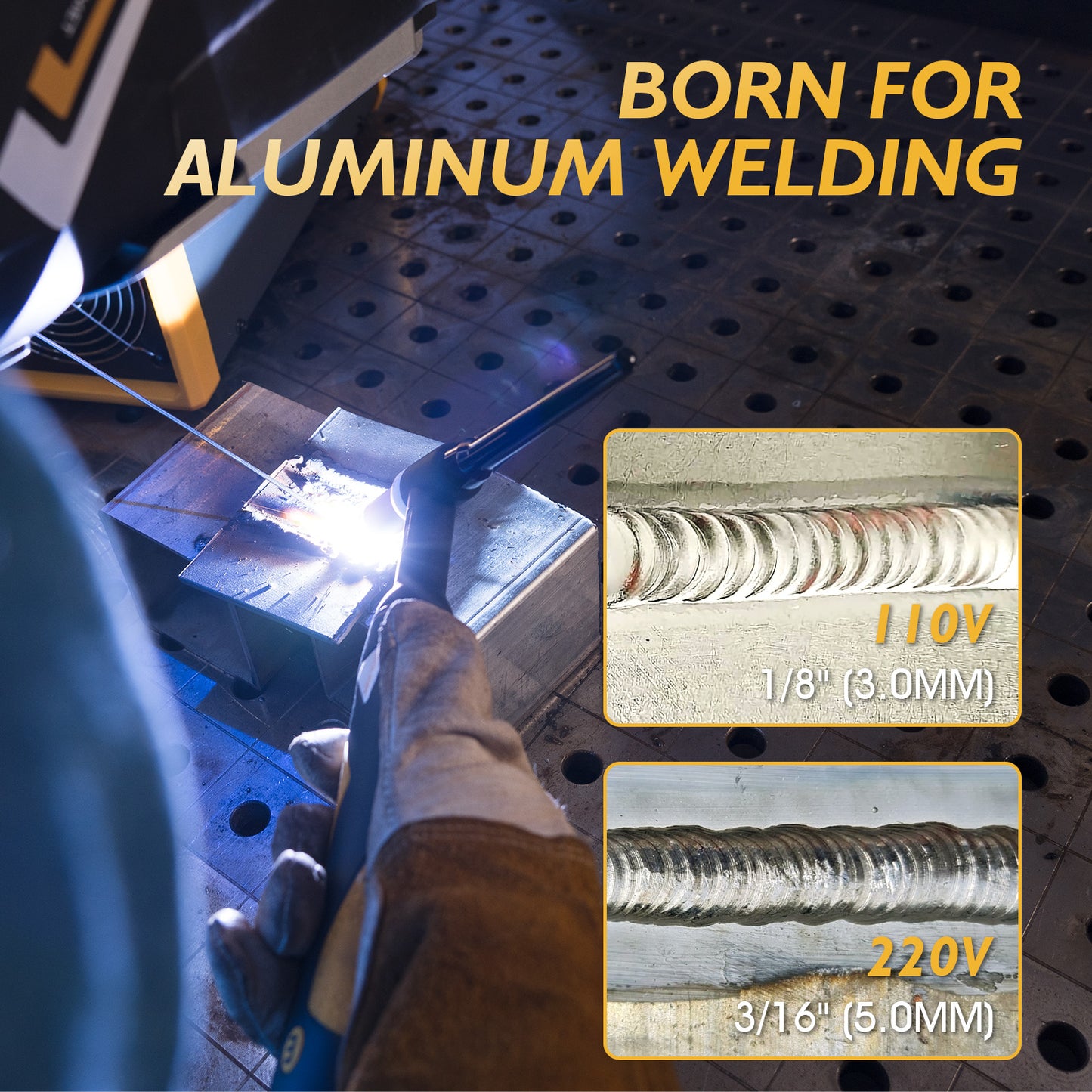 TOOLIOM 6-in-1 AC/DC TIG Welder with Pulse, Stick & TIG Spot, 110/220V Dual Voltage