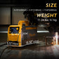 TOOLIOM TL-CUT-50 50A Plasma Cutter, 110/220V Dual Voltage IGBT Air Plasma Cutting Machine with Large LCD Display